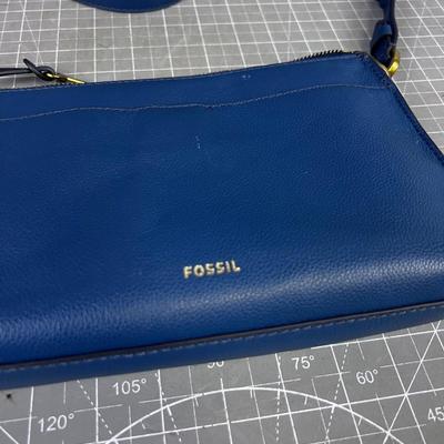 Blue Fossil Purse 