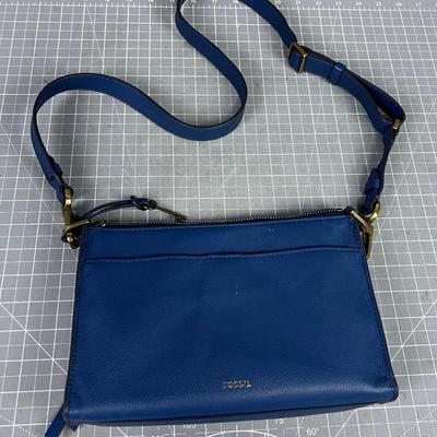 Blue Fossil Purse 