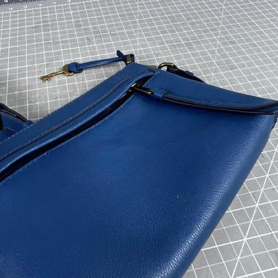 Blue Fossil Purse 
