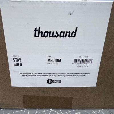 THOUSAND Gold Toned Bike Helmet NEW IN THE BOX