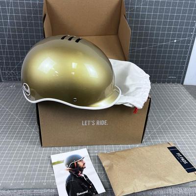 THOUSAND Gold Toned Bike Helmet NEW IN THE BOX