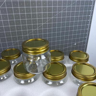 22 Small 1/3 to 1/2 Pint JARS NEW 