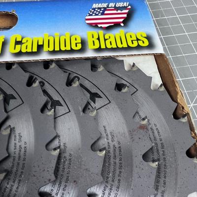 5 of a 6 Pack of CARBIDE BLADES 