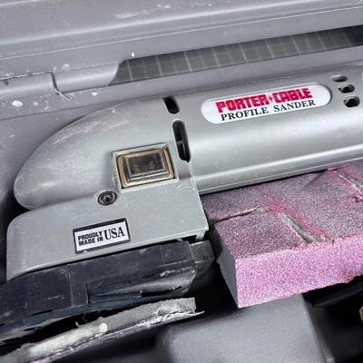 Porter Cable Profile Sander in the Hard Case