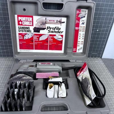 Porter Cable Profile Sander in the Hard Case