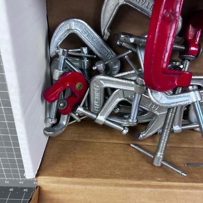 Bunch of Small C Clamps; 1", 2", 3"