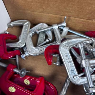 Bunch of Small C Clamps; 1", 2", 3"