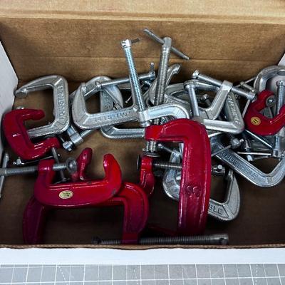 Bunch of Small C Clamps; 1", 2", 3"