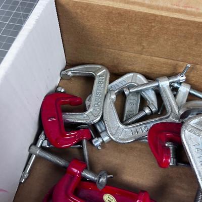 Bunch of Small C Clamps; 1", 2", 3"