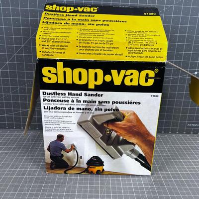 Shop Vac Dustless Hand Sander Complete
