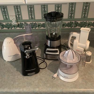 Food Processor, Blender, Citrus Juicer, Salad Shooter, & Can Opener (K-HS)