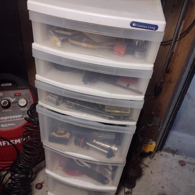 Multi-Drawer Storage Tower with Contents Choice A