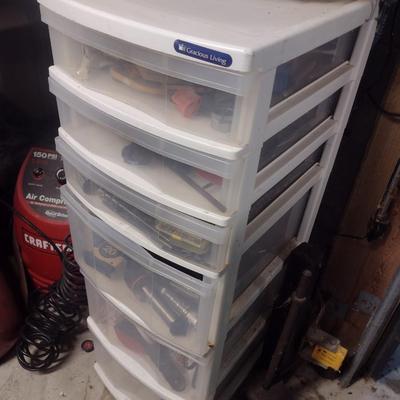 Multi-Drawer Storage Tower with Contents Choice A