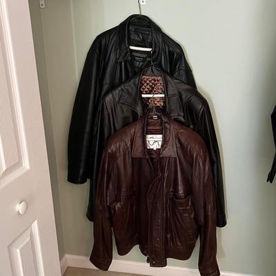 Men’s Leather Jackets Size XL (GBC-RG)