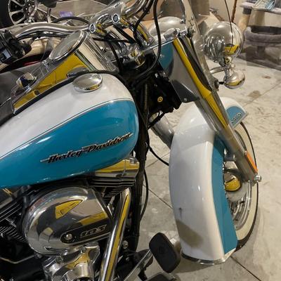 2017 Crushed Ice Pearl/Frosted Teal Softail Harley Davidson