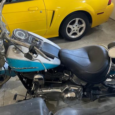 2017 Crushed Ice Pearl/Frosted Teal Softail Harley Davidson