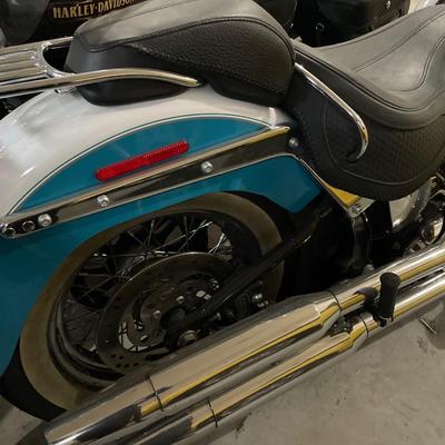 2017 Crushed Ice Pearl/Frosted Teal Softail Harley Davidson