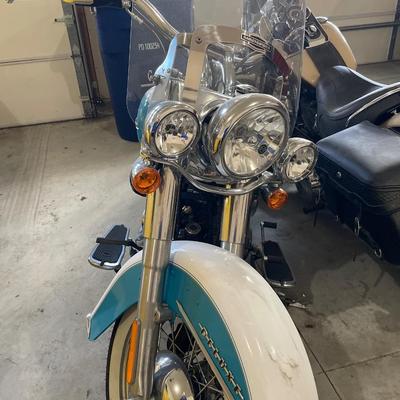 2017 Crushed Ice Pearl/Frosted Teal Softail Harley Davidson