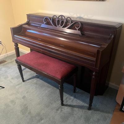 Chickering Upright Piano & Bench (BD-MG)