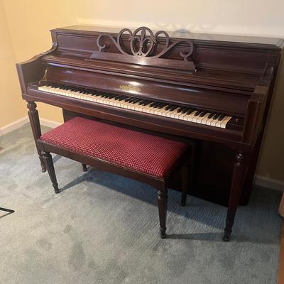 Chickering Upright Piano & Bench (BD-MG)