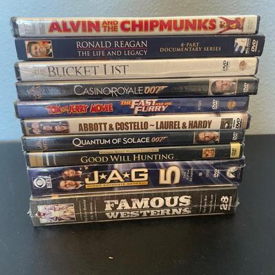 DVDs all in the plastic