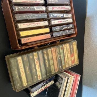 CDs and cassette tapes