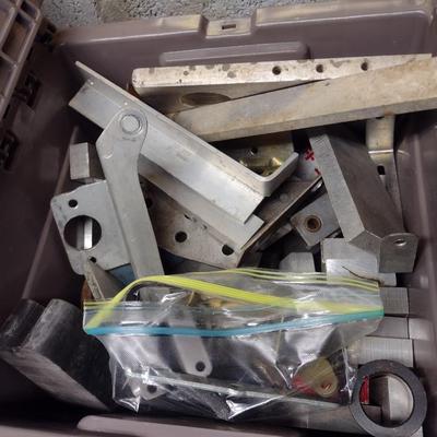 Assortment of Cast Aluminum and Metal Pieces for Fabrication Projects (Gray Box 2)