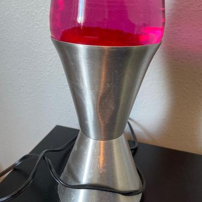 Lava lamp and small computer desk