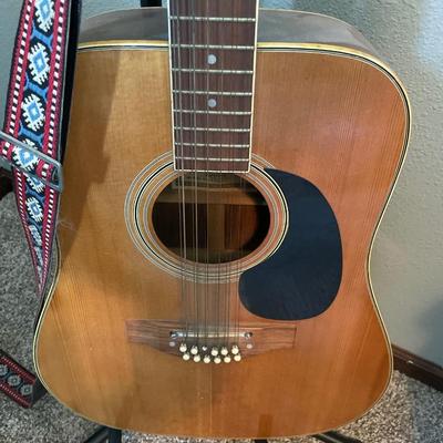 Conrad acoustic guitar and stand