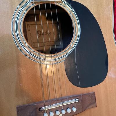 Jadee acoustic guitar and case