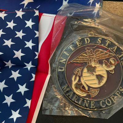 Flag and military items