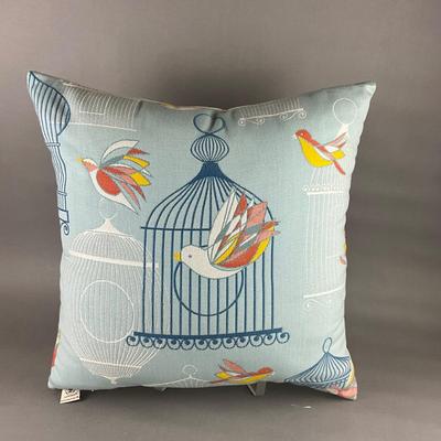 441 Elaine Smith Bird Cases Sunbrella Pillow