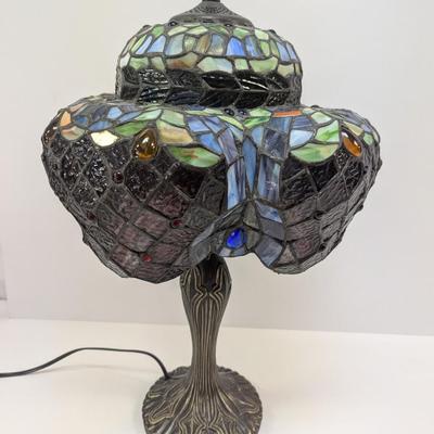 Tiffany Style Stained Glass Table Lamp