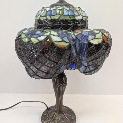 Tiffany Style Stained Glass Table Lamp
