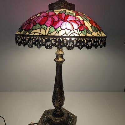 Tiffany Style Stained Glass Table Lamp