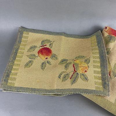 454 Large EKLUND Linen Set with Fruit Motif