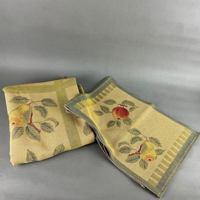 455 Lot of EKLUND Pear and Apple Table Linens