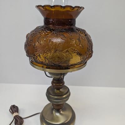 Brass Electric Hurricane Table Lamp