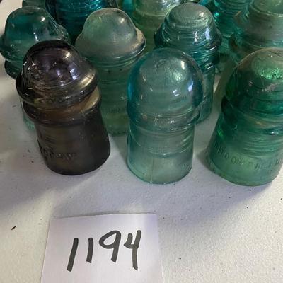 Vintage Glass Insulator Lot