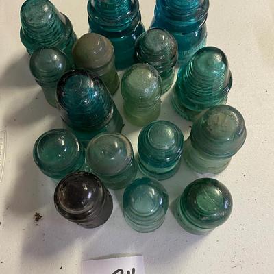 Vintage Glass Insulator Lot