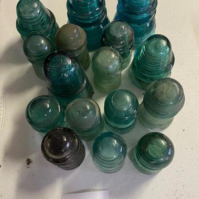 Vintage Glass Insulator Lot