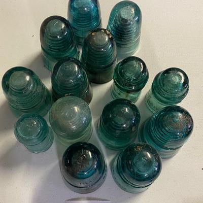 Vintage Glass Insulator Lot