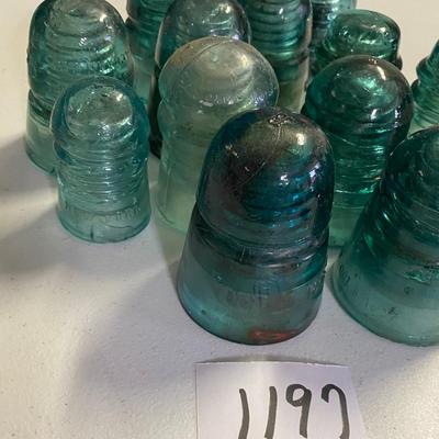 Vintage Glass Insulator Lot