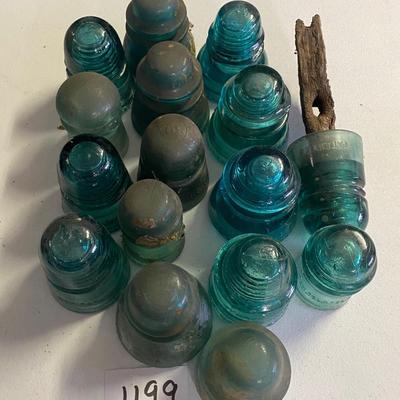 Vintage Glass Insulator Lot