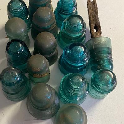 Vintage Glass Insulator Lot