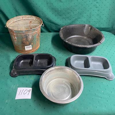 Bowls and Pail