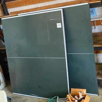 Ping Pong Table Top with Paddles
