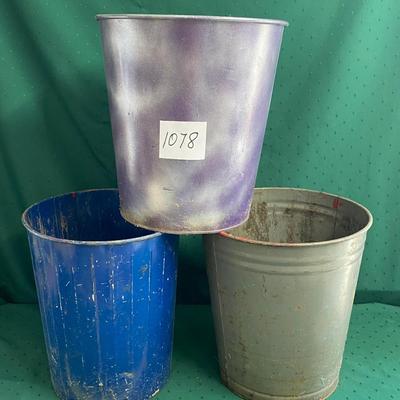 Metal Trash Cans