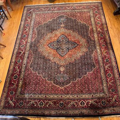 473 Large Vintage Persian Tabriz Hand knotted Rug 8'4" x 11'1"