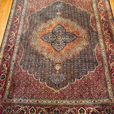 473 Large Vintage Persian Tabriz Hand knotted Rug 8'4" x 11'1"